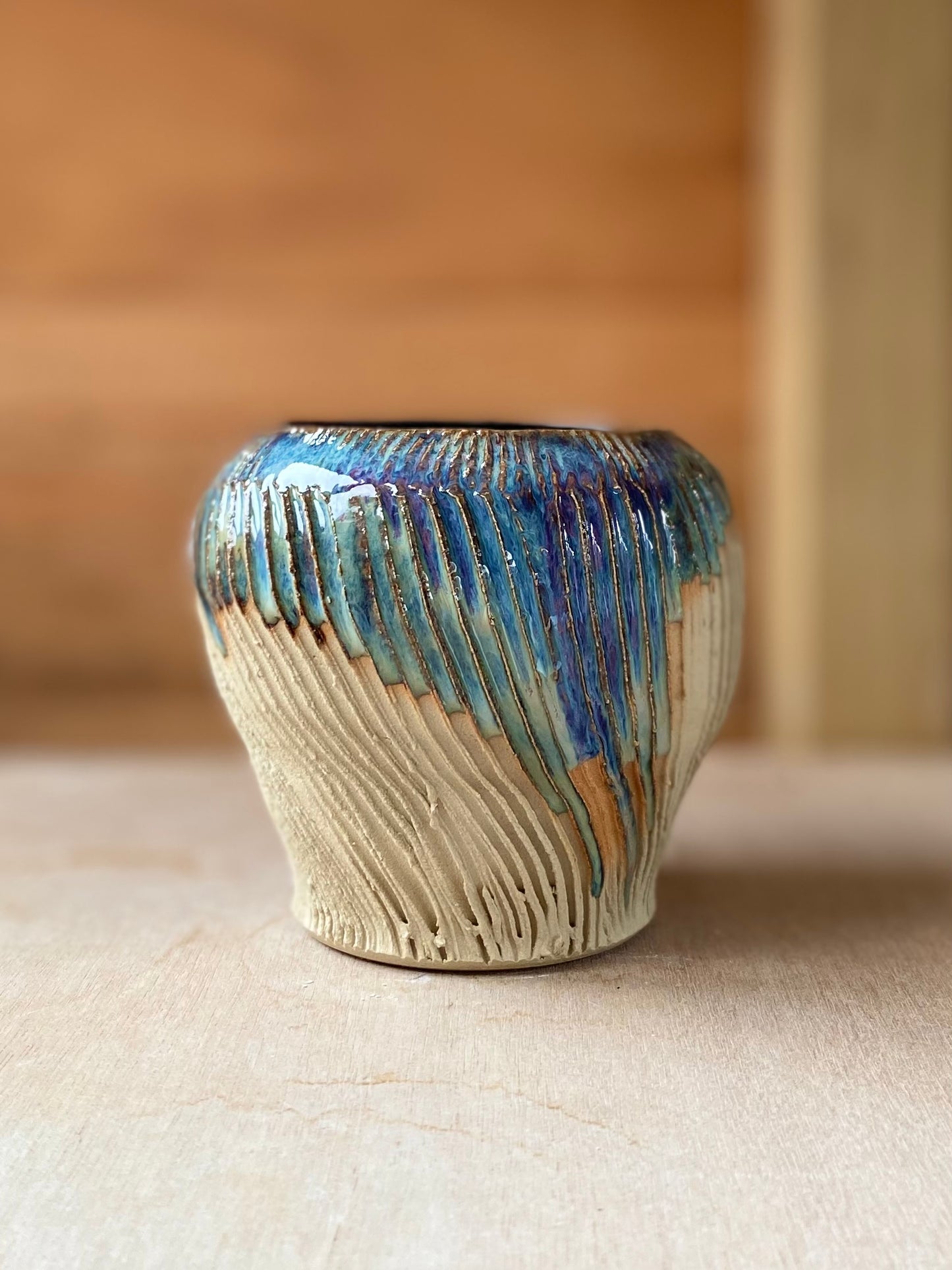 Seafoam Vase // Textured