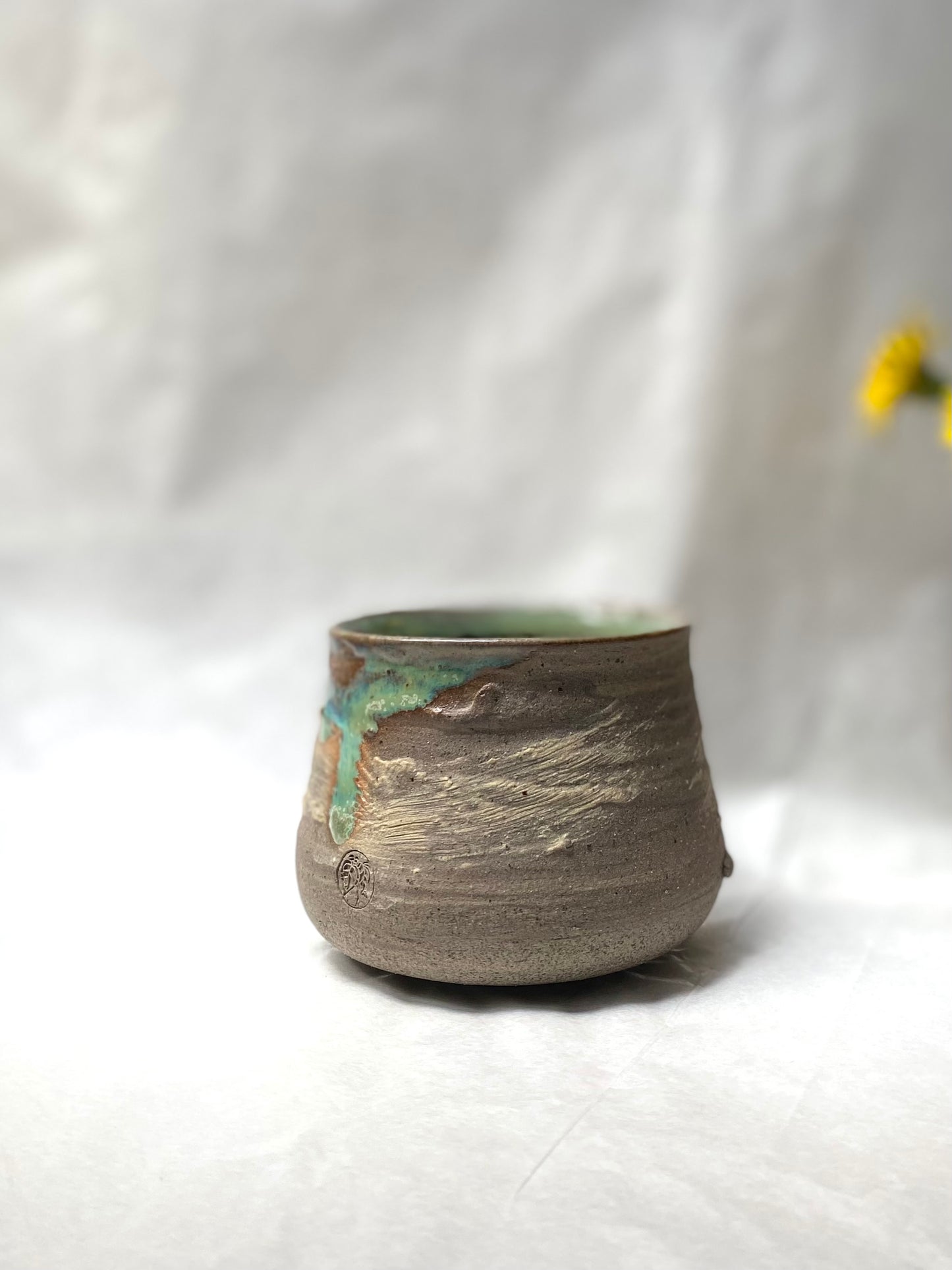 Matcha drips cup // Textured - 250ml