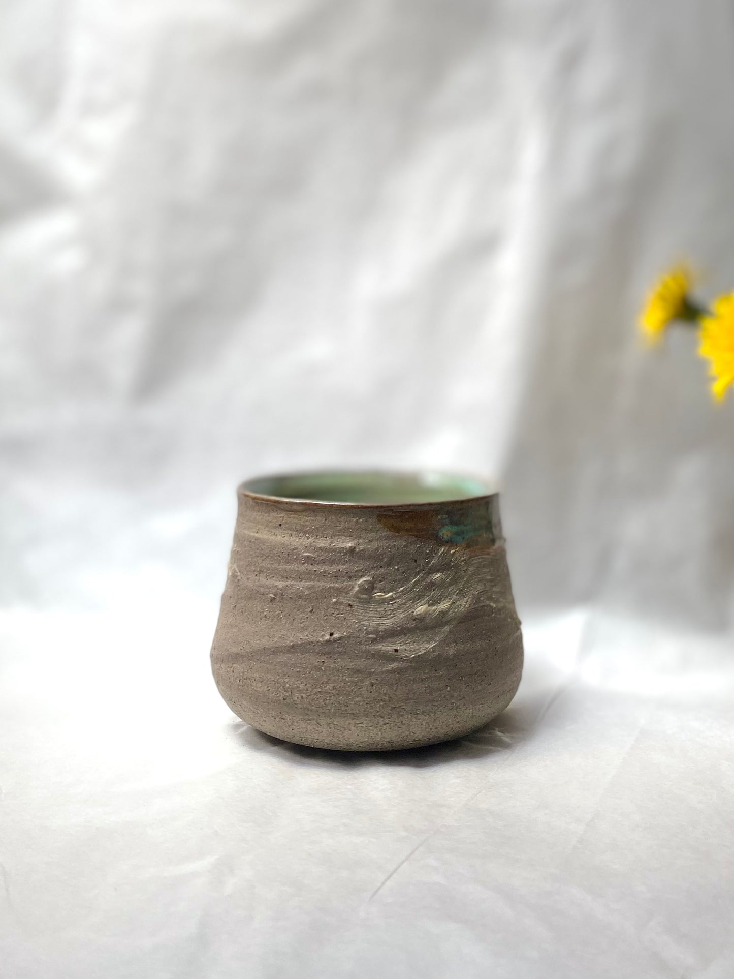 Matcha drips cup // Textured - 250ml