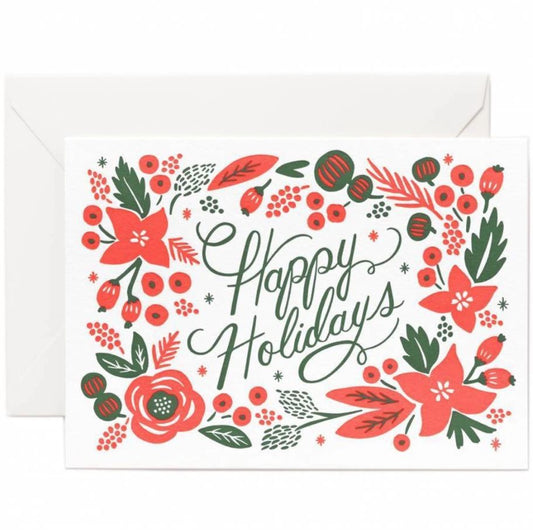 Floral Christmas Card